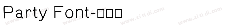 Party Font字体转换
